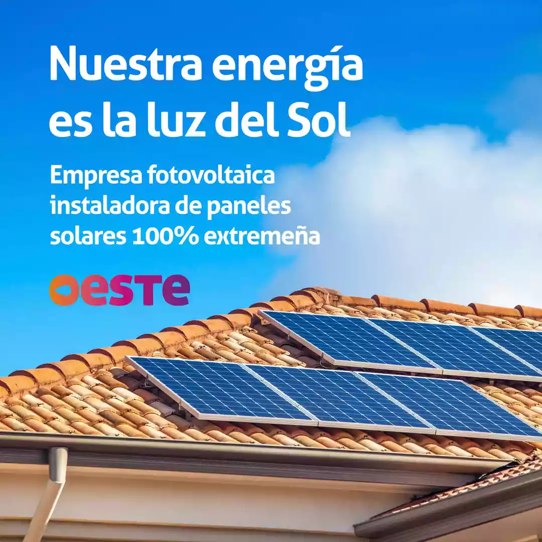 Oeste. Nuestra energia es la luz del Sol. Empresa fotovoltaica instaladora de paneles solares 100% extremeña
